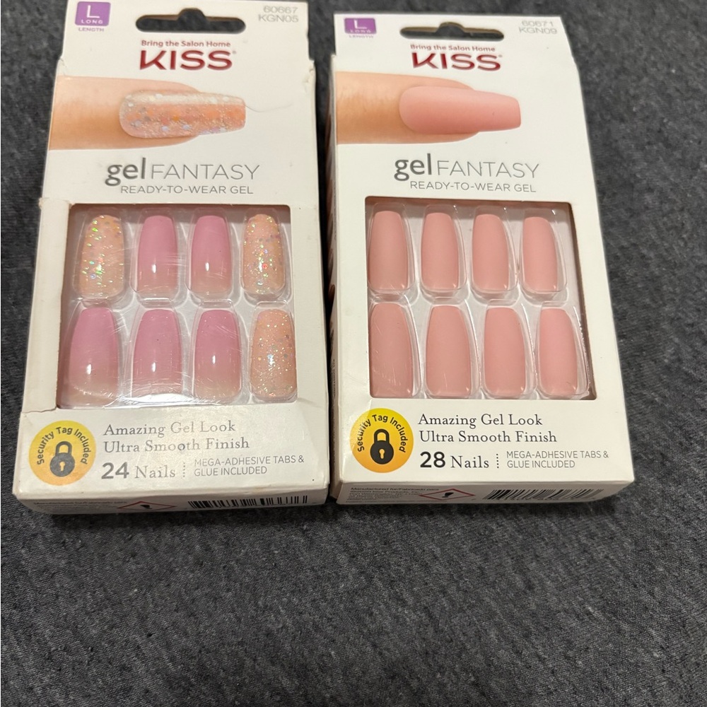 Kiss Gel Fantasy Nails - Pink and Nude